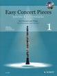 Easy Concert Pieces #1 Clarinet and Piano BK/CD cover